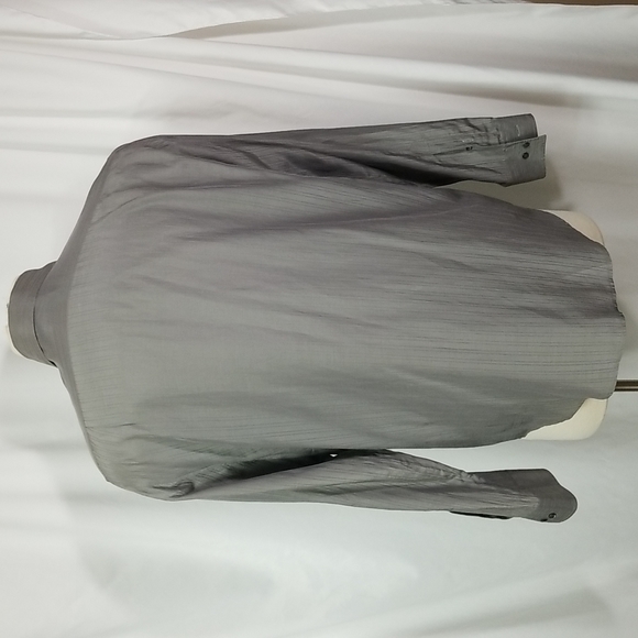 GIORGIO ARMANI BLACK LABEL SILK/COTTON GREY MENS DRESS SHIRT SIZE 42-16 1/2 - Picture 5 of 10
